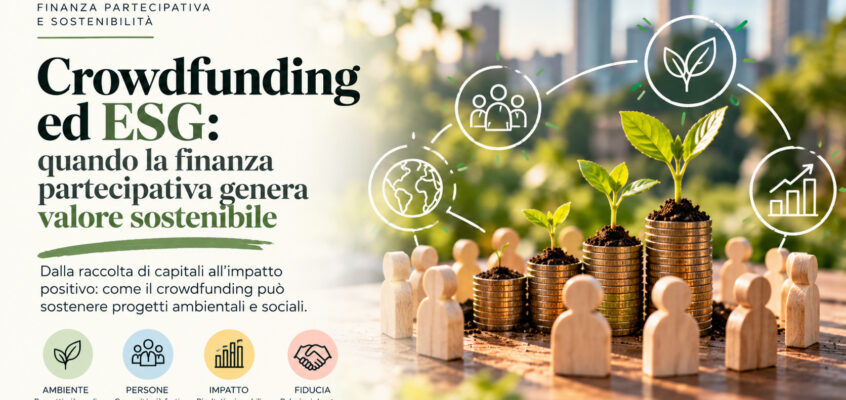 Crowdfunding ed ESG: quando la finanza partecipativa genera valore sostenibile