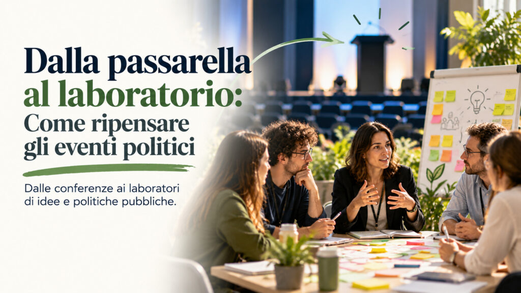 Dalla passarella al laboratorio: come ripensare gli eventi politici